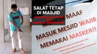 Salat Tetap di Masjid, Jalankan Prokes Ketat