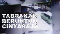 Tabrakan Beruntun Lima Kendaraan di Cintaraja Terekam CCTV