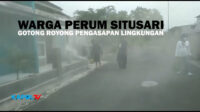 Warga Perum Situsari Gotong Royong Pengasapan Lingkungan