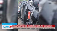 Mobil Dinas Terseruduk Kereta di Manonjaya
