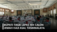 Bupati Tasik Lepas 404 Calon Jemah Haji Asal Tasikmalaya