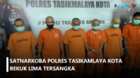 Satnarkoba Polres Tasikmalaya Kota Bekuk Lima Tersangka