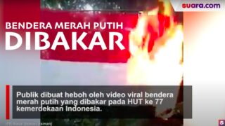 Merah Putih Dibakar, Menolak HUT RI