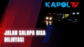Sempat Tertimbun, Jalan Salopa Bisa Dilintasi