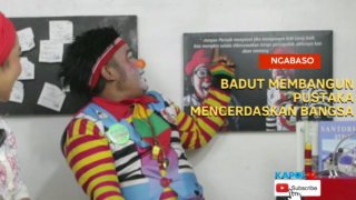 Mr. Andika Pegiat Badut, Bangun Pustaka Guna Mencerdaskan Bangsa