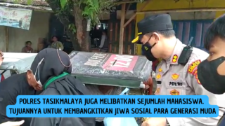 Anggota Polres Tasik Sisihkan Sebagian Rezeki untuk Baksos