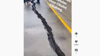 Jalan Nasional Cikalong-Cipatujah Kabupaten Tasikmalaya Ambles