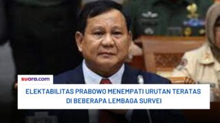 Elektabilitas Prabowo Menempati Urutan Teratas di Beberapa Lembaga Survei