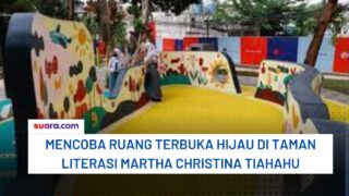 Mencoba Ruang Terbuka Hijau di Taman Literasi Martha Christina Tiahahu