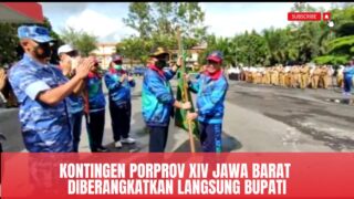 Bupati Tasikmalaya Ade Sugianto Lepas Kontingen PORPROV XIV