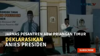 Ratusan Relawan Jarnas Pesantren ABW Priangan Timur Deklarasikan Anies Presiden