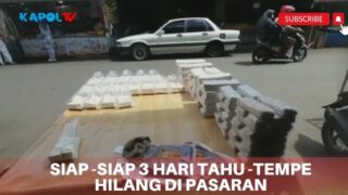 Bahan Baku Mahal Pedagang Tahu-Tempe Mogok Massal