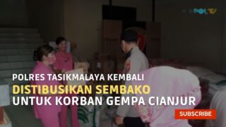 Polres Tasikmalaya Kembali Distibusikan Sembako Untuk Korban Gempa Cianjur