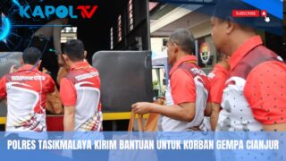 Bantu Korban Bencana Gempa Bumi Cianjur, Polres Tasikmalaya Kirim Personel dan Sembako