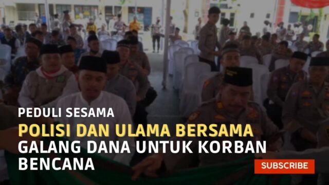 Polisi Dan Ulama Bersama Galang Dana