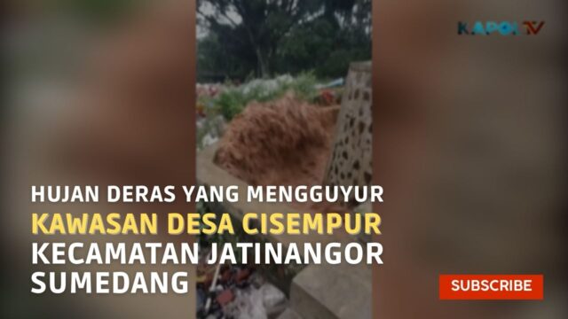 Hujan Deras Yang Mengguyur Kawasan Desa Cisempur