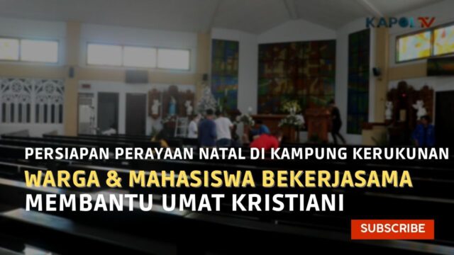 Warga & Mahasiswa Membantu Umat Kristiani