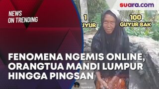 Fenomena Ngemis Online di TikTok, Orang-orang Tua Mandi di Kubangan hingga Pingsan