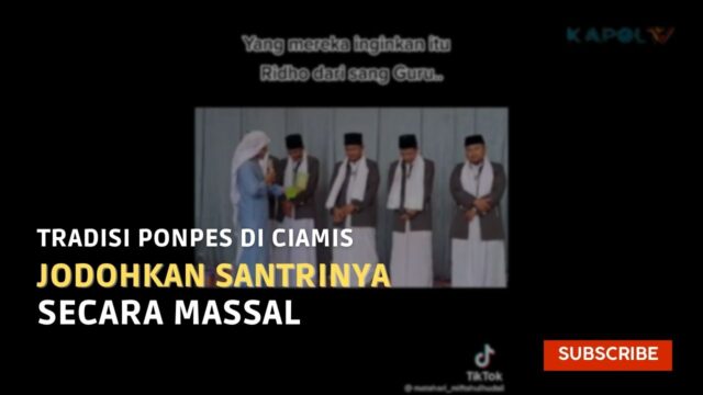 Tradisi Ponpes Di Ciamis Jodohkan Santrinya Secara Massal