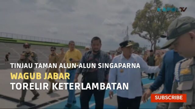 Tinjau Taman Alun Alun Singaparna