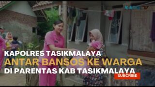 Kapolres Antar Bansos Ke Rumah Rumah Warga Di Parentas Kab. Tasikmalaya