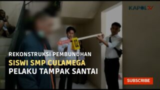Rekonstruksi Pembunuhan Siswi Smp Culamega, Pelaku Tampak Santai