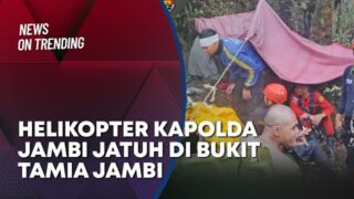 Rombongan Kapolda Jambi Kecelakaan Helikopter di Hutan Kerinci