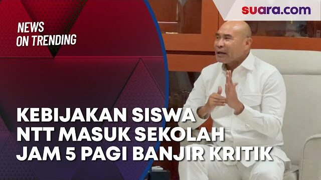 Kebijakan Siswa NTT Masuk Sekolah Jam 5 Pagi Banjir Kritik