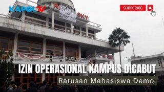 Ratusan Mahasiswa STMIK Tasik Demo Pertanyakan Nasib Usai Izin Operasioal Dicabut