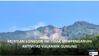 Tebing Kawah Galunggung Longsor