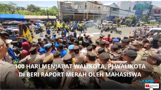 Pj Walikota Di Beri Raport Merah Oleh Mahasiswa