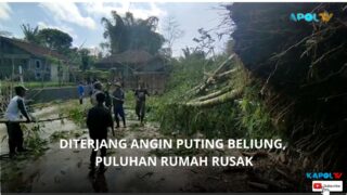 Diterjang Angin Puting Beliung, Puluhan Rumah Rusak