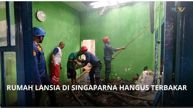Rumah Lansia Di Singaparna Hangus Terbakar