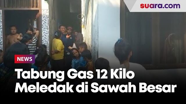 Tabung Gas Berukuran 12 Kilogram Meledak di Sawah Besar