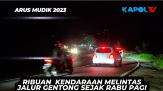 Ribuan Kendaraan Melintas Jalur Gentong