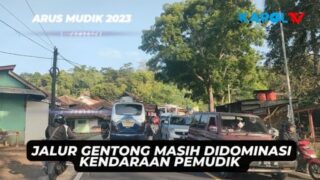 Jalur Gentong Masih Didominasi Kendaraan Pemudik