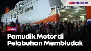 Pemudik Motor di Pelabuhan Ciwandan Membludak, Antrean Hingga Jalan Lingkar Selatan