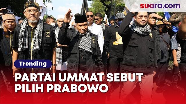 Partai Ummat Sebut Pilih Prabowo Lebih Rasional