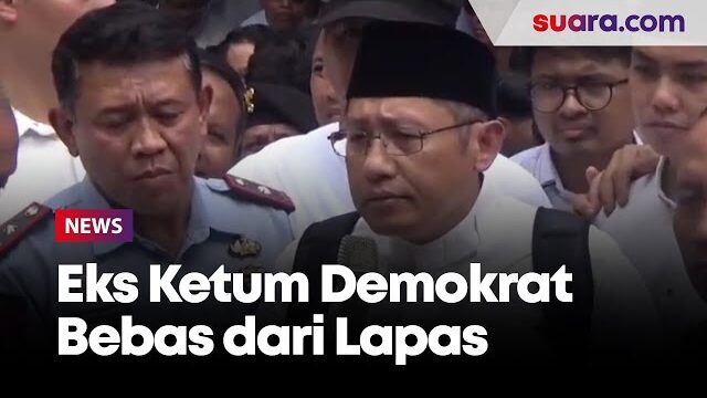 Anas Urbaningrum Usai Bebas dari Penjara