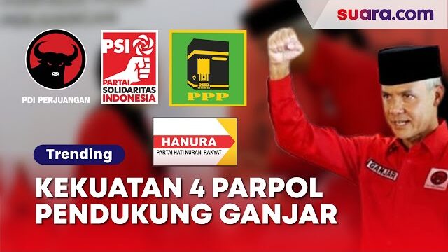 Menilik Kekuatan 4 Parpol Pendukung Ganjar