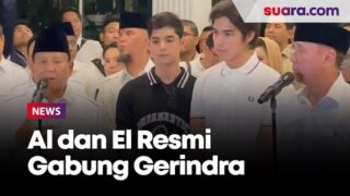 Dua Putra Ahmad Dhani, Al dan El Diperkenalkan Prabowo Gabung Gerindra