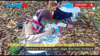 Pramuka Kota Tasikmalaya Gelar Lomba Melukis Payung Geulis