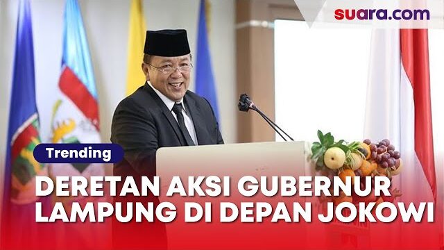 Aksi Gubernur Lampung di Depan Jokowi yang Bikin Ngelus Dada