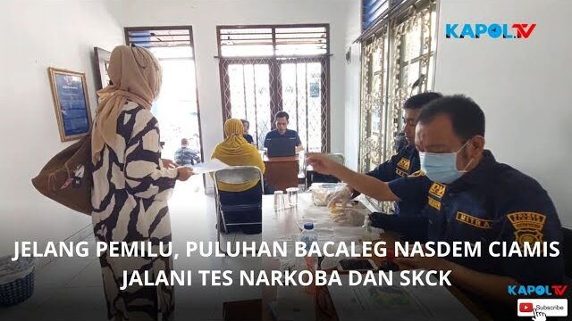 Puluhan Bacaleg Nasdem Ciamis Jalani Tes Narkoba