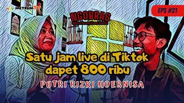 SATU JAM LIVE DI TIKTOK DAPET 800 RB
