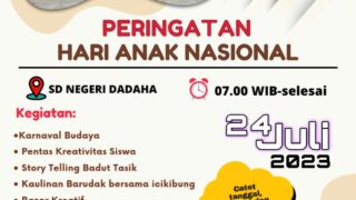 Meriah, Peringatan Hari Anak Nasional di SDN Dadaha