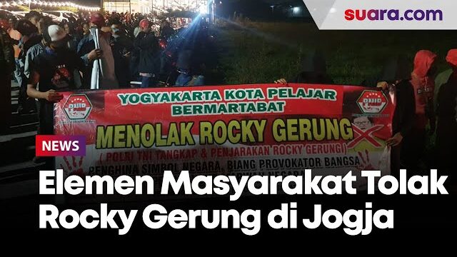 Sejumlah Elemen Masyarakat Tolak Kedatangan Rocky Gerung di Jogja