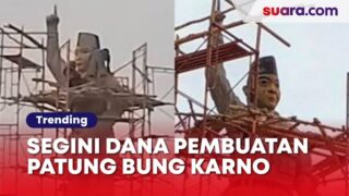 Bukan Rp16 M, Pembuatan Patung ‘Tak Mirip’ Bung Karno di Banyuasin Ternyata Habiskan Dana Segini