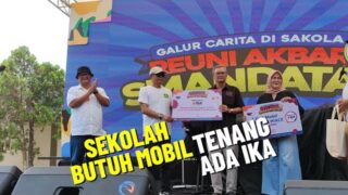 IKA Smandatas Serahkan Bantuan Kendaraan Operasional Sekolah