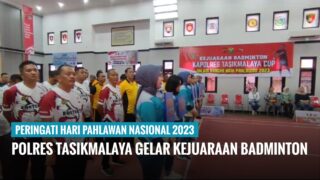 Polres Tasikmalaya Gelar Kejuaraan Badminton Peringati Hari Pahlawan